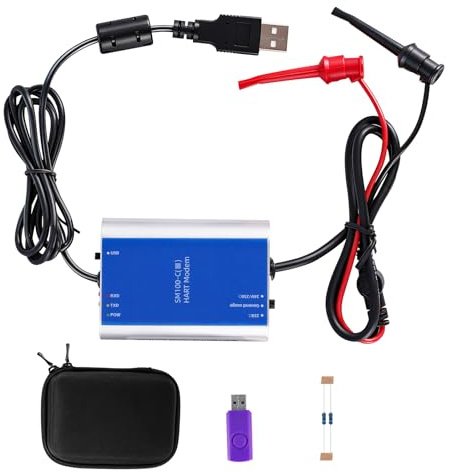 YJINGRUI Hart Modem USB vers protocole Hart Convertisseur Hart pour Rosemount/E+H/Siemens/Cologne/Yokogawa/SIC, compatible Windows XP/7/10