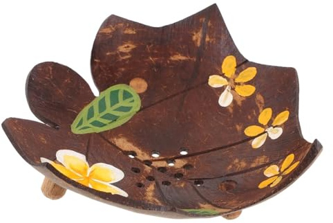 Painted Coconut Shell Bowl Storage Natural Material