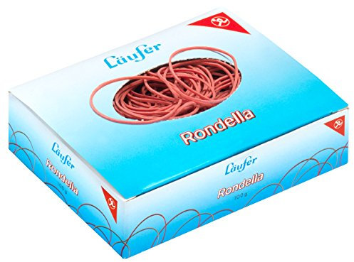 Läufer 50747 Rondella Gummiringe Nr. 15, Durchmesser 100 mm, 100g Schachtel, rot, besonders langlebig