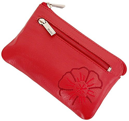 GoBago Branco - Porte clés pratique en cuir - Femme - Rouge