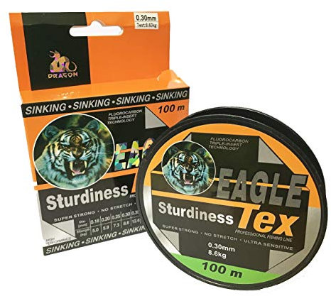 Fluorocarbon Angelschnur MONOFILE Schnur 0.50mm. 100m. 18kg (0,50mm)