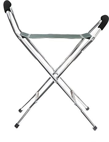Streetwize - Heavy Duty Folding Walking Stick Chair | Lightweight Aluminium Frame | Foam Padded Non Slip Handles | Max Weight Capacity 100kg | Fishing Chair, Camping Chair, Mobility Chair | LW7