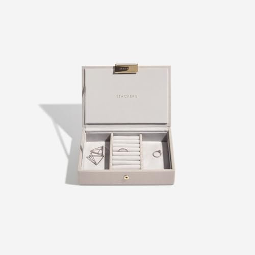 Stackers Taupe Mini Schmuckschatulle Deckel