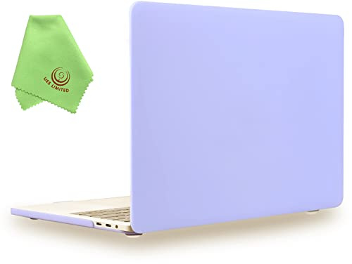 UESWILL Compatible with MacBook Pro 15 inch Case 2019 2018 2017 2016 Model A1990 A1707, Smooth Matte Hard Case for MacBook Pro 15 inch with Touch Bar & USB-C, Serenity Blue