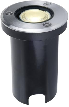 Lucande LED Bodeneinbauleuchte Kenan (wasserdicht (Modern) in Alu (1 flammig,) - Außenleuchte für Garten Terasse Balkon & Haus