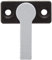 HALDER 24101.0201 Drehriegel, Schwarz, d1=17 mm