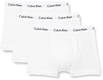 Calvin Klein Paket 3 Mann Boxer CK Artikel U2664G Häftunterhose,Weiß,XL