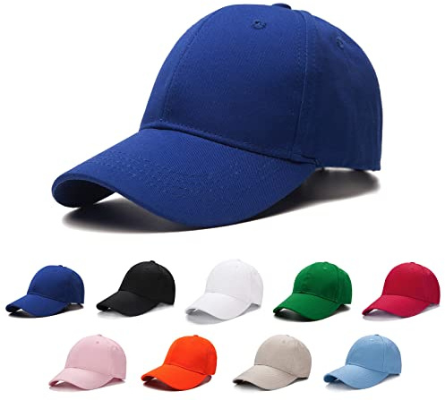 Edoneery Baseball Cap for Kids-Adjustable Washed Cotton Golf Toddler Hat for Boys & Girls Dark Blue