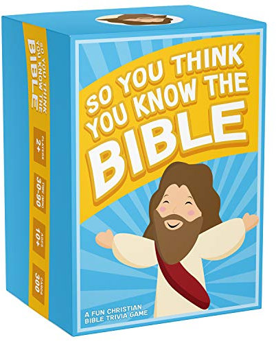 So You Think You Know The Bible - A Fun Bible Trivia Game for Families, Fellowships and Bible Study - A Great Christian Gift