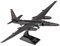 Fascinations MMS214 Metal Earth Metallbausätze - Flugzeug Lockheed U-2 Dragon Lady, lasergeschnittener 3D-Konstruktionsbausatz, 3D Metall Puzzle, DIY Modellbausatz mit 2 Metallplatinen, ab 14 Jahre