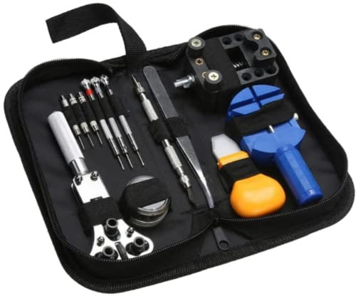 Baby Heroe Herramientas Relojería Kit de Reparación para Relojes de Todo Tipo. Conjunto de Herramientas relojero para Profesionales y Aficionados