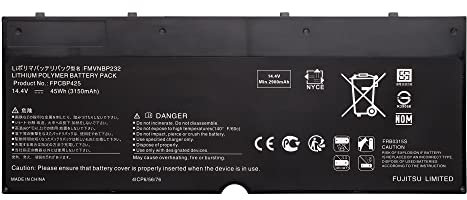 Vvsialeek Neu Laptop FPCBP425 FMVNBP232 FPB0315S CP703451-01 45Wh Kompatibel Für Fujitsu LifeBook T904 T935 T936 U745 Series