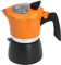 Caffettiera per piano cottura, caffettiera moka italiana caffettiera espresso moka fornello macchina per il caffè per viaggi casa ufficio 150 ml arancione