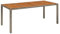 vidaXL Gartentisch mit Holzplatte Terrassentisch Tisch Esstisch Balkontisch Partytisch Gartenmöbel Garten Grau 190x90x75cm Poly Rattan