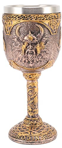 Goblet Nordic Viking, Taza de Cáliz en Relieve Vintage, Taza de Cerveza de Acero Inoxidable para Cócteles, Whisky, Vino Tinto