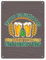 Bier Metallschild XL in 21x28 cm Institut zur Bekämpfung akuter Unterhopfung Blechschild für Hobbybrauer zum Geburtstag Bier Hopfen Brauerei Alkohol cool