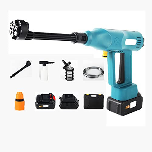 Idropulitrice elettrica Senza Fili, Batteria al Litio da 21 V La Migliore idropulitrice con ugello 6 in 1, Perfetta per annaffiare Fiori, Lavare Auto e Pulire Pavimenti