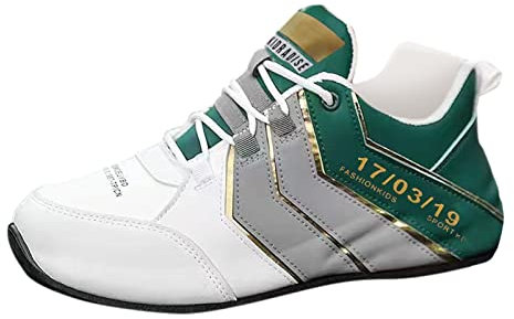 Stivali Uomo Estivi Stivali Antinfortunistica Uomo Pelle Scarpe Uomo Pelle Stivali Uomo Pelle Estivi 2023 Sneakers 11-Verde 12.99