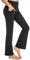 GymCope Flared Leggings Blickdicht, Bootcut Schlaghose Yogahose Damen Lang High Waist, Jazzpants mit 4 Taschen, Sporthose Damen Freizeithose für Office, Yoga, Casual