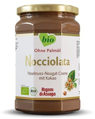 Rigoni di Asiago - Nocciolata - 1x 650g, Nuss Nougat Creme, Haselnusscreme ohne Palmöl, Nuss Nougat Creme ohne Palmöl, Leckerer Brotaufstrich