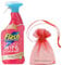 Flash Sparkling Home, Spray&Wipe&Done Antibacterial Multi-Surface Cleaner Spray, 800ml, Frosted Berries Scent + for You: Organza Small Bag
