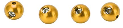 VGEBY Aluminium Alloy Bike Cable End Cap, Gold, 4 Pack + Wrench