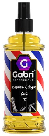 Gabri Mens Eau De Cologne 400ml, Aftershave & Barber Cologne, Relaxing & Refreshing, Tangerine, Mint, Fresh Citrus, Subtle Sweetness (No2)