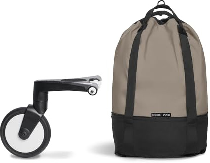Stokke YOYO Bag, Taupe - Bietet zusätzlichen Stauraum für den YOYO-Kinderwagen - Einfach anzubringen - Beeinträchtigt die Manövrierfähigkeit Nicht - 30°C waschbar