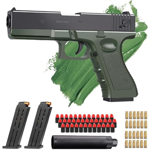 Bybykoi Spielzeug Pistole M1911 for Kinder Pistole,1:1 Schaumstoff-Blaster Toy Gun,Soft-Bullet-Pistole Pistolenmodell Kindergeschenke