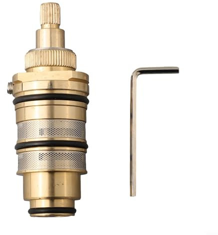 CWOQOCW Cartouche thermostatique en laiton pour mitigeur de douche, cartouches de robinet thermostatique pour remplissage de baignoire et douche (aléatoire)