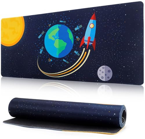 Tappetino per mouse da gaming, XXL, 900 x 400 mm, tappetino da scrivania, grande, tappetino per mouse, tappetino per mouse con motivo per PC, ufficio, scrivania, computer portatile