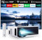 ZDK 2025 New 1080P Projector with 5G WiFi, Full HD 1080P, Supports 4K, BT 5.1 Projector for Home Cinema, Compatible with Smartphones, Android/iOS/TV Box/PS5/XBOX. (White, 20000L)