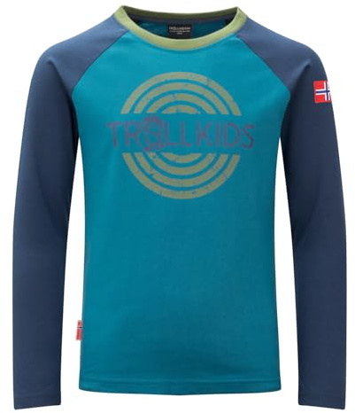 Trollkids Kids Preikestolen Longsleeve 176, Mystic Blue