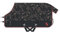 Horze Pony Regendecke Pegasus 200 g/m², Pferdedecke, Schwarz, 105