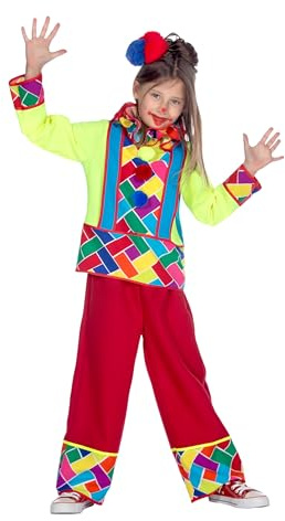 WILBERS & WILBERS - Kinderkostüm Clown | 3-teiliges Set, fröhliches Clownkostüm für Karneval, Mottopartys
