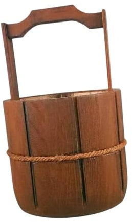 Fonowx Accesorios de Baile para niños, Maceta de Madera, Accesorios de jardinería, Soporte para Plantas, Cubo para macetas de Madera, Maceta para Patio