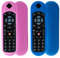 Confezione da 2 cover per telecomando vocale originale Sky Q SKY135, Sky Q Touch e Non-Touch, custodia protettiva posteriore con cordino anti-smarrimento (blu reale + rosa)