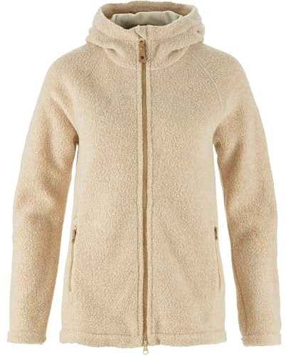 Fjällräven Kaitum Fleece W Damen Fleecejacke rot rot | Flauschiges Merinowollgemisch. 2-Wege-RV. Kapuze mit Fleecefutter. 2 RV-Schubtaschen.