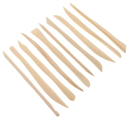 CIMAXIC 10 Piezas herramientas de cerámica de arcilla Herramientas de arcilla kit de herramientas de cerámica gres plastelina modelado de arcilla herramientas de alfarería de madera Bambú