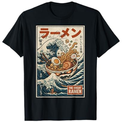Ramen Japan Streetwear Cyberpunk Y2K Retro Manga Anime T-Shirt