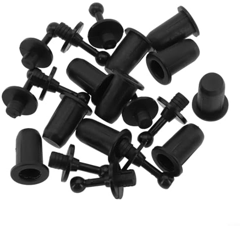 DIY Speaker Grill Pegs Kit with Ball Socket Mounts, 10 Pairs Plastic Speaker Grill Fasteners, Audio Speaker Cabinet Grill Clips and Hardware for Speaker(015)