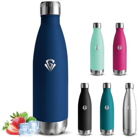 Botella Termica 750ml, Botella Agua Acero Inoxidable, Cantimplora Acero Inoxidable, A Prueba de Fugas, Garrafa Termica, Aislamiento al Vacío, Botellas para Oficina, Cámping, Gimnasia