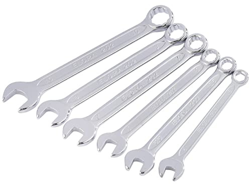 Draper 4212 202 S6M Elora Midget Metric Combination Spanner Set, 5-10 mm, 6 Pieces