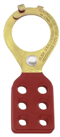 Klein Tools 45200 Lockouts with Interlocking Tabs, Tempered Steel, 1-Inch Diameter Hasp