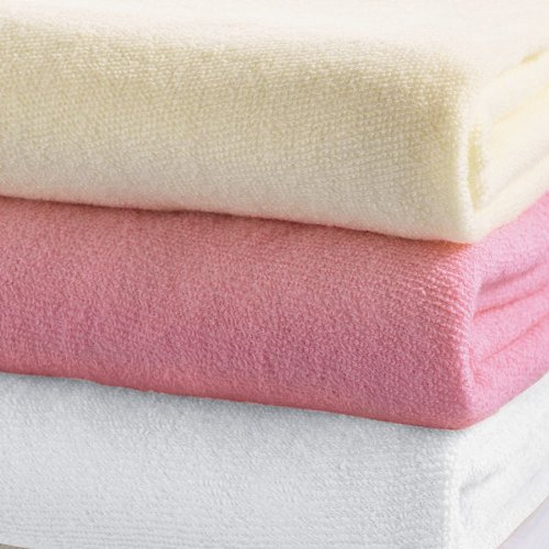 Chums Stretch Terry Fitted Sheets White Single