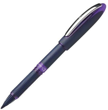 Schneider One Business Tintenroller (Dokumentenecht, 0.6 mm Ultra-Smooth-Spitze) violett