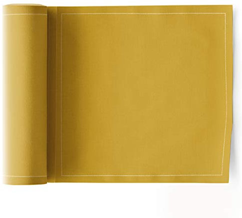 MYdrap SA21/908-1 Serviette Déjeuner et Fête Tissu/Coton Curry 20 x 20 x 0,5 cm