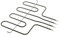 SPARES2GO Upper Oven Twin Grill Element for Hotpoint Cooker (2660 Watts)