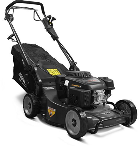 Weibang Cortacésped de gasolina WB 537SC V AL con ancho de corte de 53 cm y 7 posiciones de altura de corte