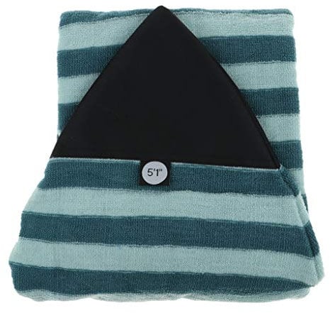 perfk Stretch Socke Surfboard Surfbrett Schutzhülle Boardbag für Surfbrett, Shortboard, Funboard, Windsurfboard - Dreieck-Spitze, 5,1 ft